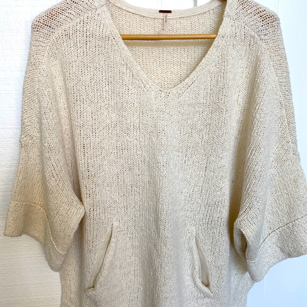 Free People oversized oatmeal sweater